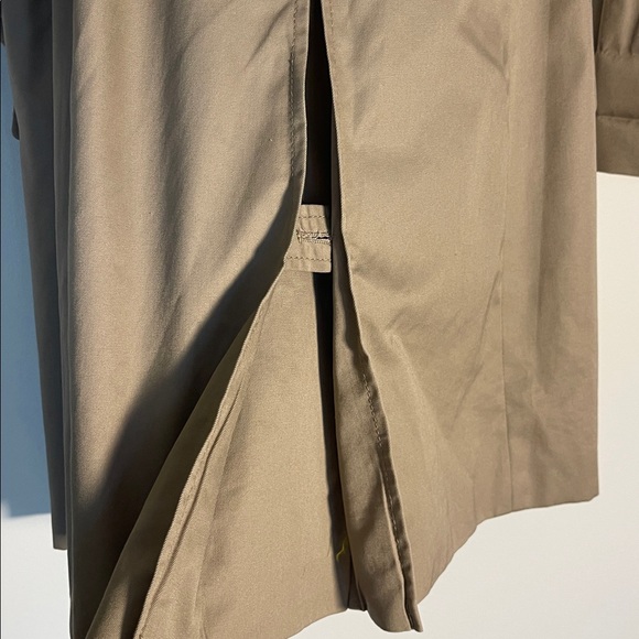 JACOB Classic Single Breasted Trench Coat | Matte Tan Khaki | Women’s Size Small - Picture 9 of 14